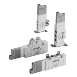 5-Port Solenoid Valve, Body Ported, Single Unit (SX3000/SX5000/SX700 Series)