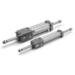 CNA2W Series Cylinder With Lock, Double Acting, Double Rod