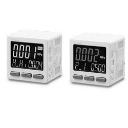 2+ Analog Output 3-Screen Display Digital Pressure Switch, ZSE20A(F) / ISE20A ISE20A-T-M-01