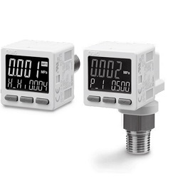2+ Analog Output 3-Screen Display for General Fluid Digital Pressure Switch, ZSE20C(F) / ISE20C (H) ZSE20CF-X-M-A2-W