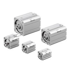ISO Standard Compliant, Compact Cylinder, Double Acting, Single Rod, C55 Series C55B20-50