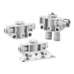 With Quick-Connect Fitting, 2 and 3 Port Mechanical Valve, VM100F Series VM131F-04-05