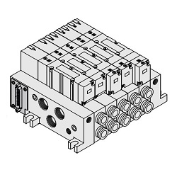 5-Port Solenoid Valve, VQ4000, Manifold, F Kit (D-Sub Connector Kit)