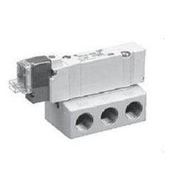 UL Standard Compliant Product, 3-Port Solenoid Valve, Base Piping Type, Single Unit SY300/500 Series