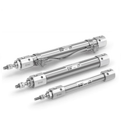 Air Cylinder, Low Friction Type, Double Acting / Single Rod, CJ2Q Series CDJ2QB10-25-C73L