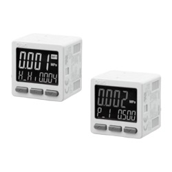 2+ Analog Output 3-Screen Display Digital Pressure Switch, Rechargeable Battery Type, 25A-ZSE20A(F) / ISE20A