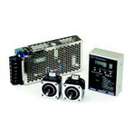 2-Axis Simultaneous Drive Speed Controller &amp; Stepper Motor 2-Unit Set, CSA-UT Series With Power Supply Unit CSA-UT42D1-SH-PS