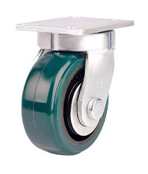Heat resistant caster for high load weight use (urethane wheels), independent. TP7260-KPL-PCI