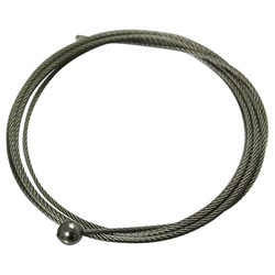 Wire rope with attached ball