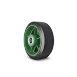 Wheel for Ductile Caster Wide Width Type Rubber Wheel (with Bearing) TB 150X65TB
