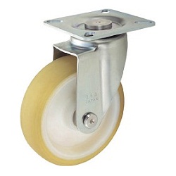 Press-Formed Reduced Noise Caster, Freely Rotating