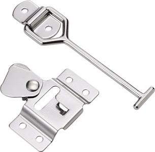 Inside Lock, Chassis Door Stopping Bracket (Lateral Type / Made From Stainless Steel)