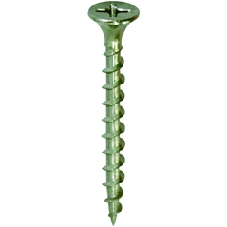 Course thread screw with teeth on head (stainless steel) TKSS32F