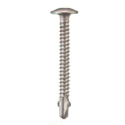 Thin Washer Head Passivate Stainless Steel SUS410 Reamer Screw