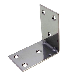 Stainless Steel Wide Metal Bracket with Gusset