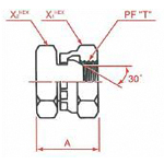 PT Connection PF30°MIS Female Plug