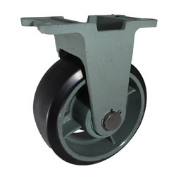 Fixed Rubber Wheels for Heavy Load (HB-k Type) - FCD Ductile Fitting HB-K200X50