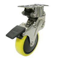 NPR Type Fixed Wheel Plate Type and Anti-Static Urethane Wheels (with Stopper)
