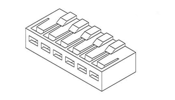2.5 mm Board-in Connector Housing (51035) 