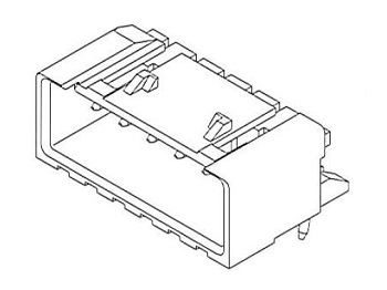 2.5-mm Pitch, Mini-Lock, Wafer Right Angle Type 53426 