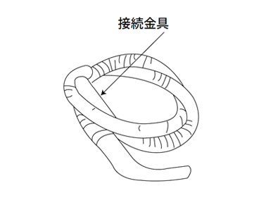 Hose with bent tube, ø32 mm (diameter 32 mm) × 3 m