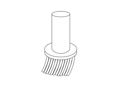 Round brush, ø60 mm (diameter 60 mm) × 118 mm