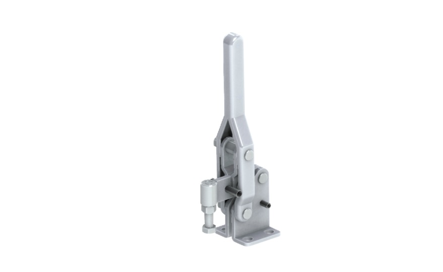 Toggle Clamp - Vertical Handle - Short Solid Arm (Flanged Base) GH-10448 