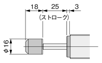 Adjustable linear orifice shock absorber KSHP series drawing 3