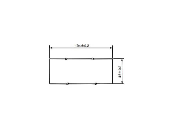 10-KDM20 panel mount hole (units: mm) 