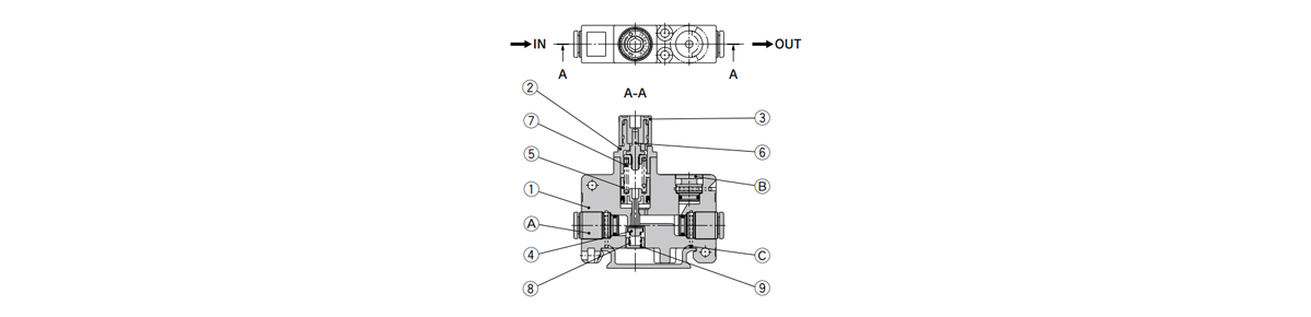 Regulator - Single Unit Type, ARM5S Series: structural drawings (regulator)