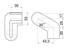 Plastic Joint for Pipe Frame PJ-601R, drawing