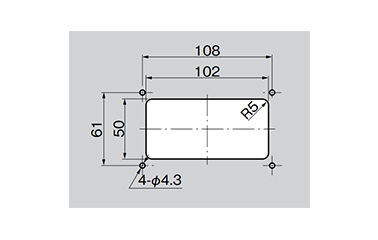 Panel hole drilling dimensions
