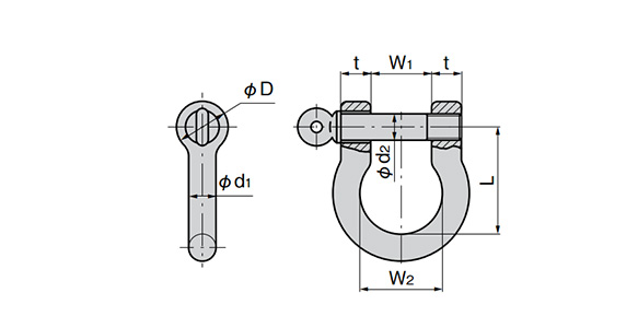 Stainless-Steel Shackle B-1110: related images