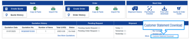 viewCustomerStatementSearch