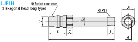 HIGH  COUPLERS  FOR  COOLING  PIPE  -PLUGS/LONG  TYPE-:Related Image