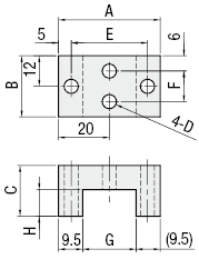 Cross Connection Bracket (Flat Frame Type): Related Image