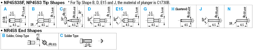 Contact Probes/NP45S3SF/NP45S3 Series:Related Image