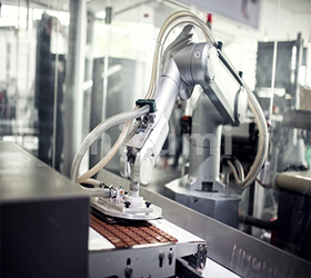 Application of feed pins on robotic automation equipment