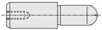 Usage outline of large head, tapered, press fit, standard locating pins Locating Pins