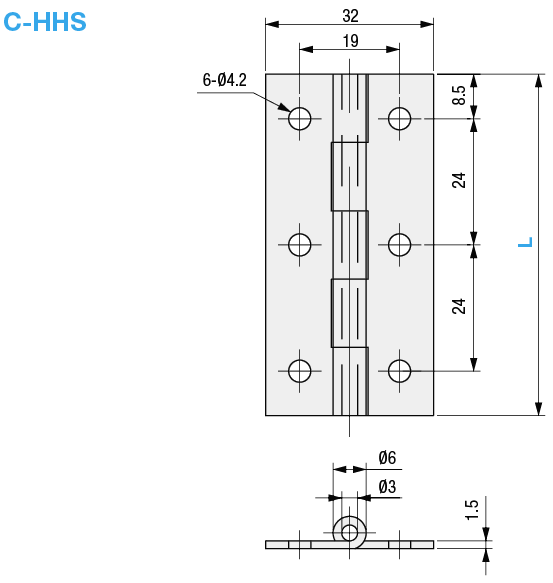 【経済型】ｽﾃﾝﾚｽ蝶番:Related Image