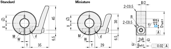 Shaft Collars/With Clamp Lever/Standard:Related Image