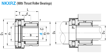 Needle Roller Bearings with Thrust Roller Bearings/With Inner Ring:Related Image