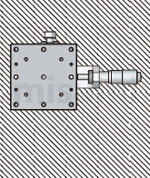 Side-Mounted Horizontal Installation Diagram of MISUMI X-Axis Positioning Stage