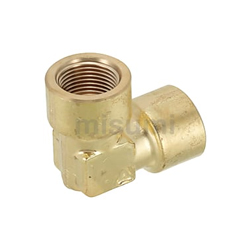 Economy Series Screw-In Fittings for Low Pressure, Brass, Equal Dia., Elbow