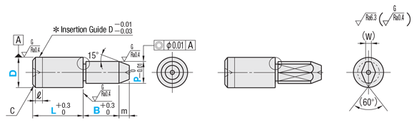 [Clean & Pack]Locating Pin - Small Head, Tapered, Press Fit: Related Image