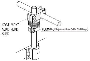 [Clean & Pack]Strut Clamps - Equal Dia., Perpendicular Configuration / Reversed: Related Image