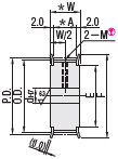 110300405850 Timing Pulleys S2M Type Shape A