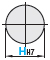 110300405850 Timing pulley shaft bore H round hole specifications