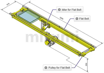 Cases of MISUMI Pulleys for Flat Belts