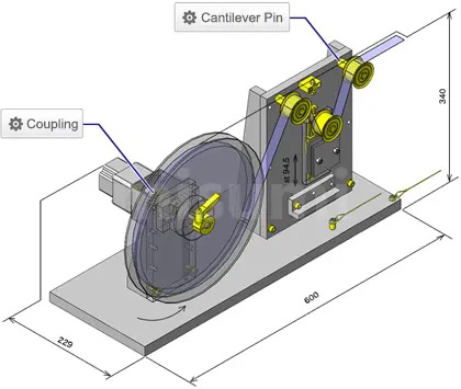 Cantilever Pins Threaded with Retaining Ring Groove Widely used in various industries of automation